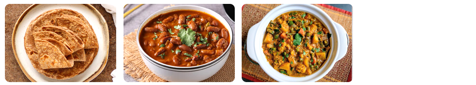 balanced vegetarian lunch