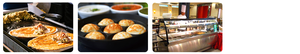 live food counters for extra excitement