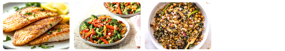 protein rich dinner catering menu