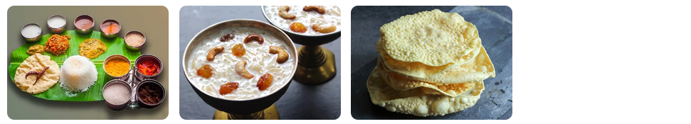 south indian traditional menu