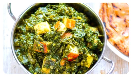 spinach paneer curry palak paneer