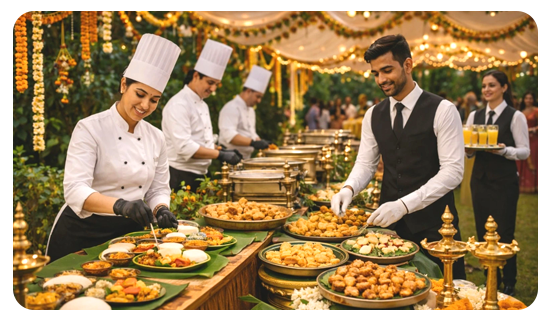 wedding catering 6 10 months ahead