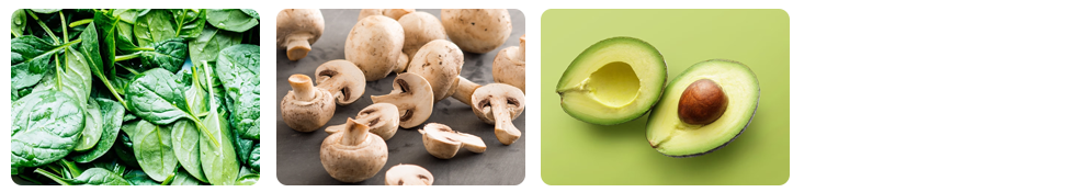 zinc rich fruits and vegetables